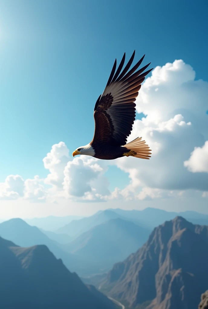 A eagle fly in the sky