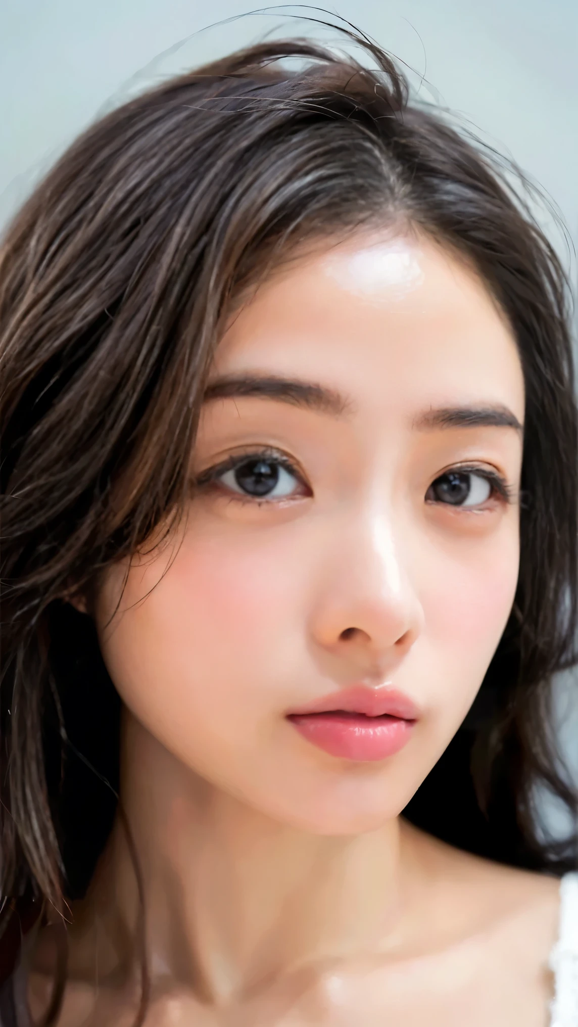 Memory correction:255, Everything modern:1.66, Cute Japanese Women Photos, smile, 20-year-old, Oil for straight, one-length hair＆Hair balm:1.55, (photo Realistic:1.4), (hyper Realistic:1.4), (Realistic:1.3), (Smoother lighting:1.05), (Improving the quality of cinema lighting:0.9), 32K, 1 person,20-year-oldの, Realistic lighting, Backlight, The light shines on your face, Ray Tracing, (Bright light:1.2), (Improvement of quality:1.4), (Highest quality Realistic textured skin:1.4), fine grain, Detailed face,(smile:0), (Emphasis on face close-up:1.3), (Enhances the beauty of skin texture:1.1),((Extremely precise and accurate anatomy:1.0)), (Enhances the beauty of skin texture:1.1), Clean and glowing skin, mesh, thin:1.2, (Realistic:1.3), Realisticなライティング, (Smoother lighting:1.05), 32K, One Japanese woman, fine grain, Detailed face, (Film Grain:1.1),(Accentuates body lines:1.1), High resolution, Natural look, Kind eyes, Improves hair quality, Delicate light and shadow, Transparent muscles, Graceful pose, Beautiful Eyes, Sharp details, Soft light reflection, Beautiful contours, Delicate skin tone, Fine hair texture,Cute Japanese Women Photos,