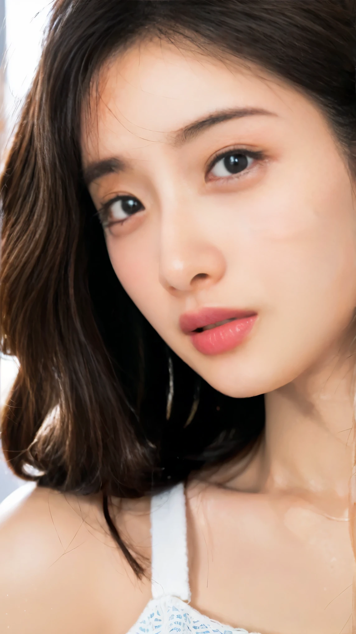 Memory correction:255, Everything modern:1.66, Cute Japanese Women Photos, smile, 20-year-old, Oil for straight, one-length hair＆Hair balm:1.55, (photo Realistic:1.4), (hyper Realistic:1.4), (Realistic:1.3), (Smoother lighting:1.05), (Improving the quality of cinema lighting:0.9), 32K, 1 person,20-year-oldの, Realistic lighting, Backlight, The light shines on your face, Ray Tracing, (Bright light:1.2), (Improvement of quality:1.4), (Highest quality Realistic textured skin:1.4), fine grain, Detailed face,(smile:0), (Emphasis on face close-up:1.3), (Enhances the beauty of skin texture:1.1),((Extremely precise and accurate anatomy:1.0)), (Enhances the beauty of skin texture:1.1), Clean and glowing skin, mesh, thin:1.2, (Realistic:1.3), Realisticなライティング, (Smoother lighting:1.05), 32K, One Japanese woman, fine grain, Detailed face, (Film Grain:1.1),(Accentuates body lines:1.1), High resolution, Natural look, Kind eyes, Improves hair quality, Delicate light and shadow, Transparent muscles, Graceful pose, Beautiful Eyes, Sharp details, Soft light reflection, Beautiful contours, Delicate skin tone, Fine hair texture,Cute Japanese Women Photos,