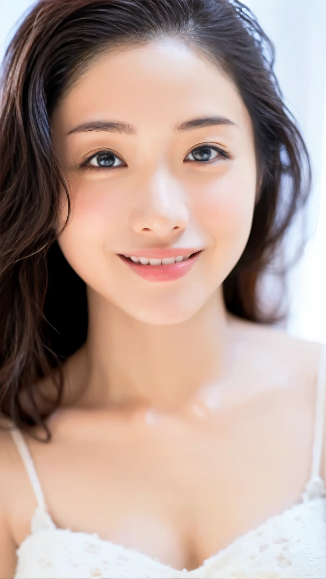 Memory correction:255, Everything modern:1.66, Cute Japanese Women Photos, smile, 20-year-old, Oil for straight, one-length hair＆Hair balm:1.55, (photo Realistic:1.4), (hyper Realistic:1.4), (Realistic:1.3), (Smoother lighting:1.05), (Improving the quality of cinema lighting:0.9), 32K, 1 person,20-year-oldの, Realistic lighting, Backlight, The light shines on your face, Ray Tracing, (Bright light:1.2), (Improvement of quality:1.4), (Highest quality Realistic textured skin:1.4), fine grain, Detailed face,(smile:0), (Emphasis on face close-up:1.3), (Enhances the beauty of skin texture:1.1),((Extremely precise and accurate anatomy:1.0)), (Enhances the beauty of skin texture:1.1), Clean and glowing skin, mesh, thin:1.2, (Realistic:1.3), Realisticなライティング, (Smoother lighting:1.05), 32K, One Japanese woman, fine grain, Detailed face, (Film Grain:1.1),(Accentuates body lines:1.1), High resolution, Natural look, Kind eyes, Improves hair quality, Delicate light and shadow, Transparent muscles, Graceful pose, Beautiful Eyes, Sharp details, Soft light reflection, Beautiful contours, Delicate skin tone, Fine hair texture,Cute Japanese Women Photos,