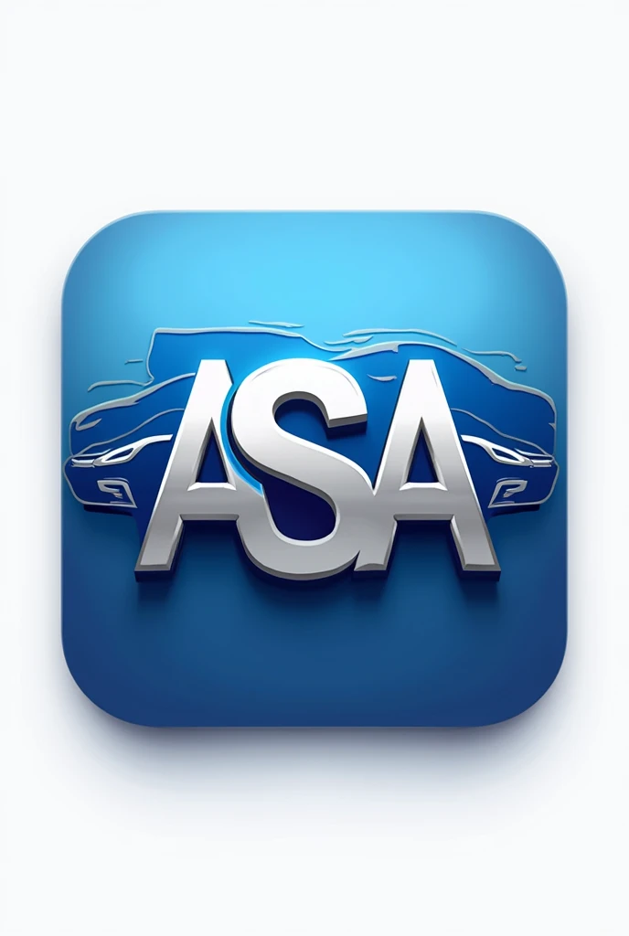Generate icon for an automotive sales company app called Almacenes Santa Ana, the initials should appear