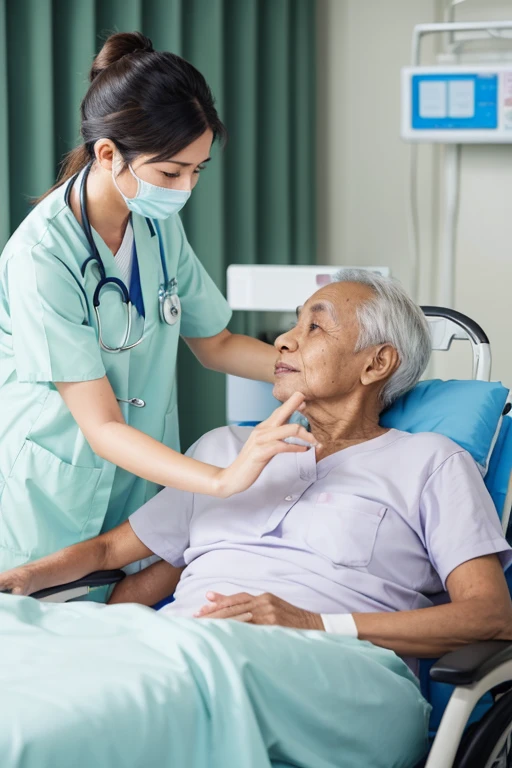Patients receiving treatment with peace of mind at the hospital