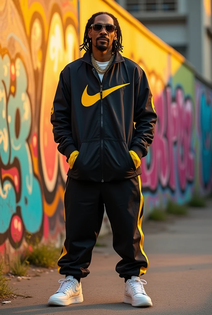 Snoop Dogg wearing Nike clothes