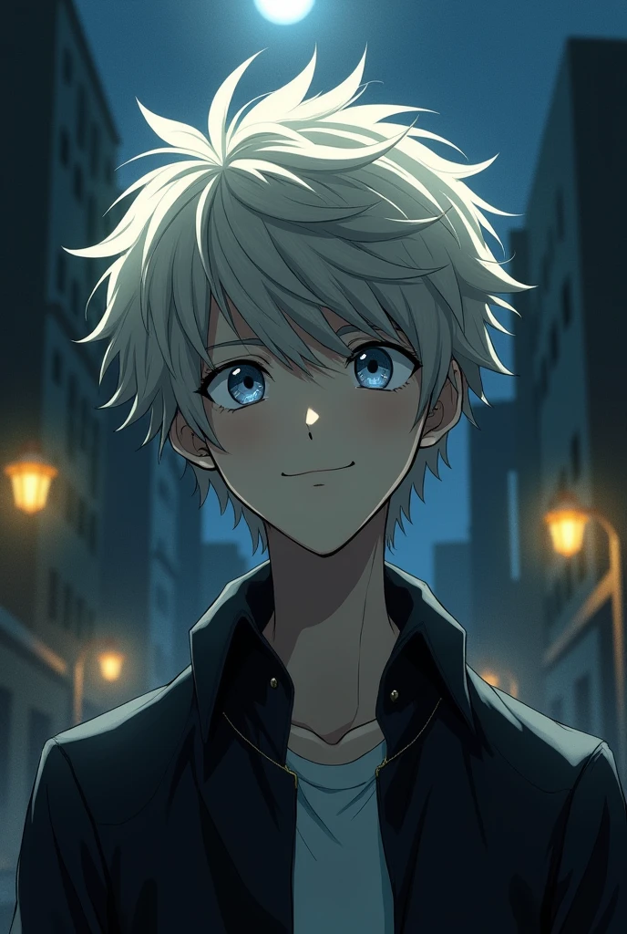 charachter:Near(Death note) with a semi-realistic appearance, looking like a teenager, the face
Face very similar to the Manga(Death Note), Grinning