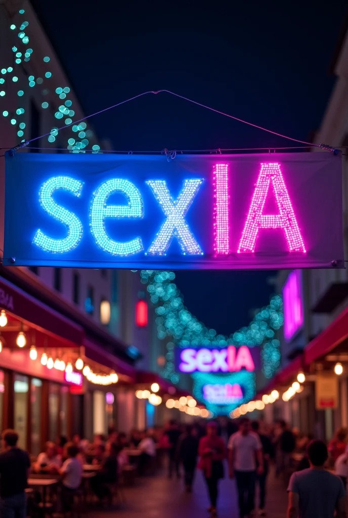 illuminated banner written :sexIA