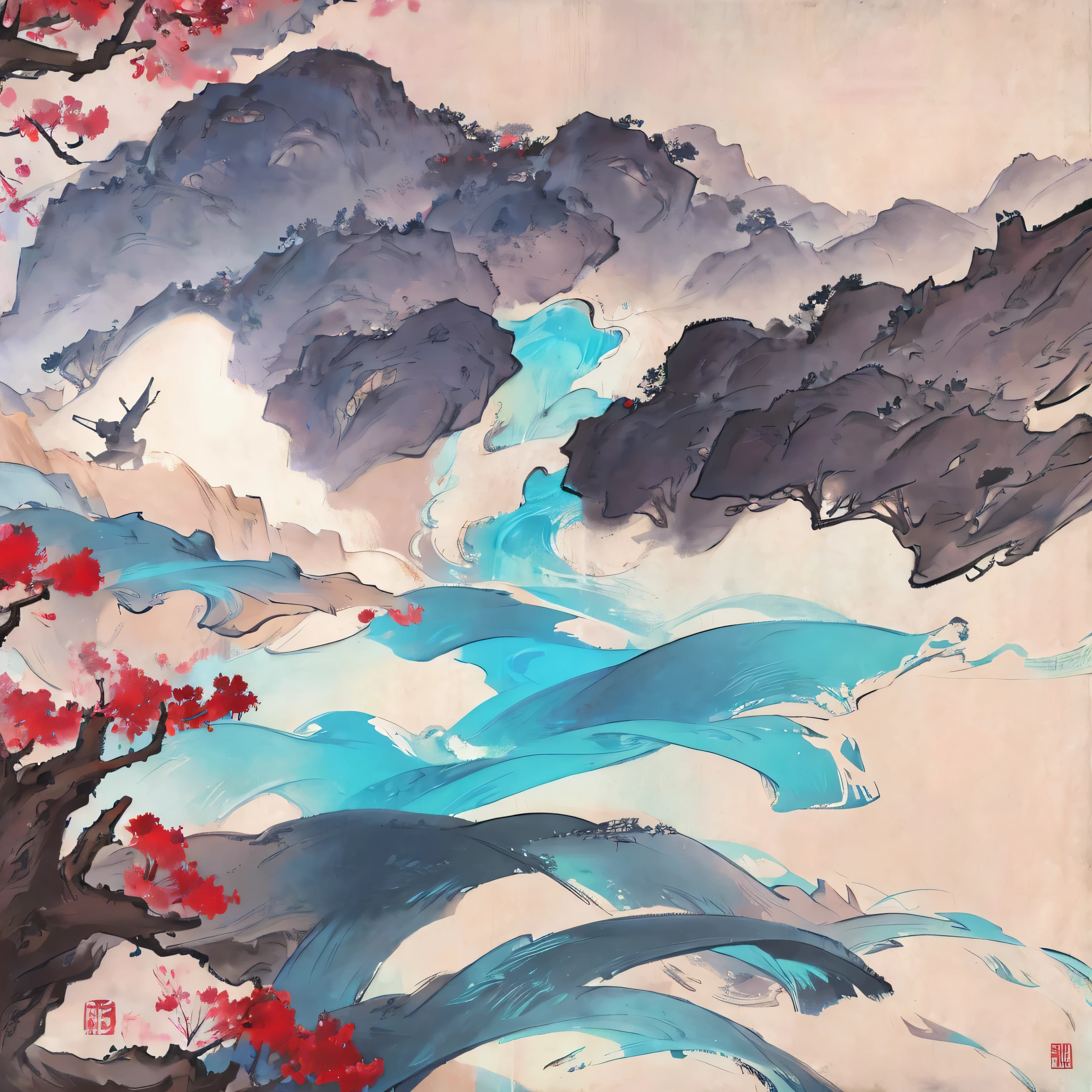 handsome samurai, sword, cloud, 8k, hd, unreal engine