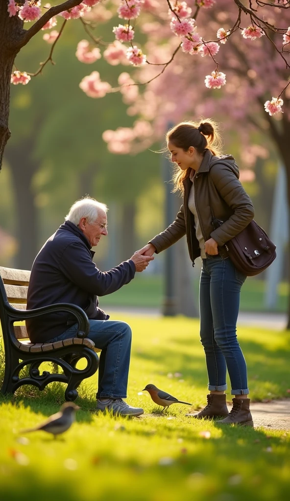 one person helping another person