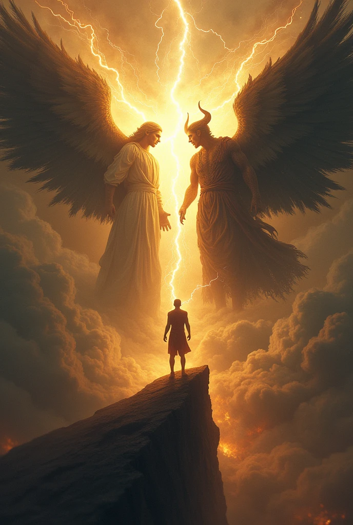 God vs. the Devil and a person in between