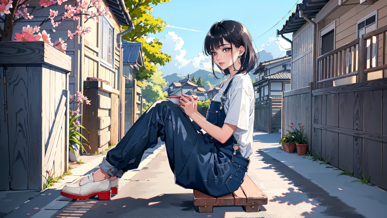 Girl playing with kappa --auto --s2
