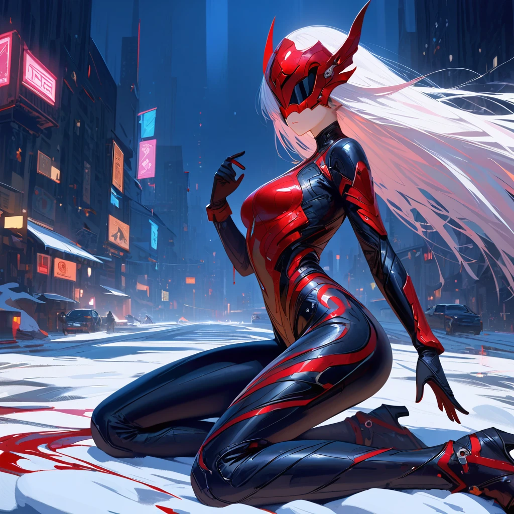 black,clair obscur, Ray tracing, movie lighting, cowboy shooting, 8k, Yes, Super details, precise, best quality, Award-winning, Award-winning, A High resolution, masterpiece, high detail,Guweiz on Artstation Pixiv, Popular topics on artstation pixiv, Detailed number concept art, author:Yang Jie, 2. 5D CGI anime fantasy artwork,ultra high definition,8k ,Realistic skin texture,clair obscur, Ray tracing, movie lighting, 8k, Yes, Super details, precise, best quality, Award-winning, Award-winning, A High resolution, masterpiece, high detail,in the snow,Clear,masterpiece, best quality, 8k, number, 1 girl, alone, stand up, hair accessories, Red eyes, Heartless expression, Bloodstained mechanical parts, electric wire, cable, failure effect, scary, Science fiction, futuristic, The background is darker inside, neon lights, Cyberpunk characters, surreal, strange, Disturbing, spine-chilling, scary, Western Metal,Red eyes,发black,Black long gloves,Rompers,leggings,Highlight her graceful figure,Wrap your whole body and stand up,symbiont,((Raised sexy)),One-piece Pants,Red eyes,Venom Possession,发black,Black long gloves,Rompers,Black one piece,Blood-red eyes,best quality, High resolution, super detailed, Vivid texture, mask, bangs,wear socks,tears,Covered with Black slime