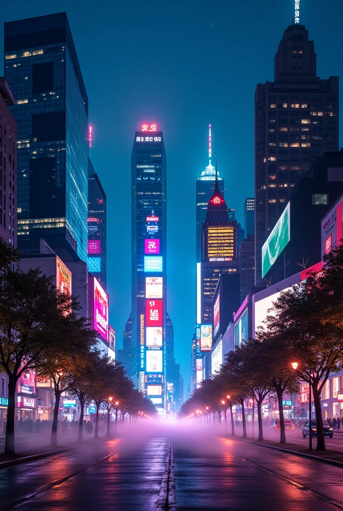Night cityscape　No people
