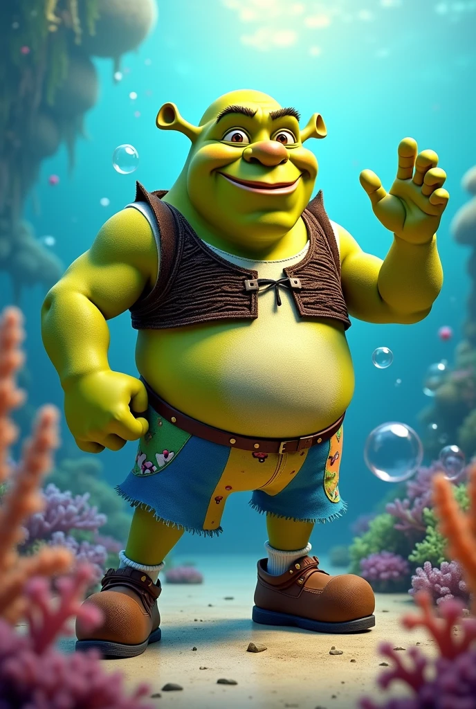 Shrek and SpongeBob fusion