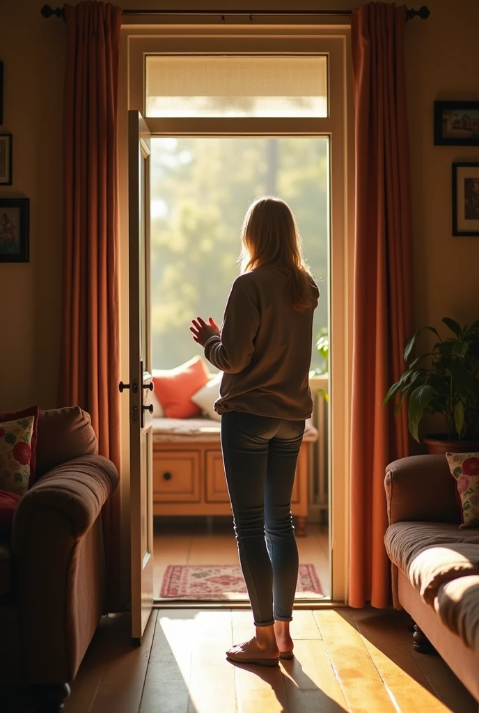 (You are at home and suddenly someone knocks on the door. When you open the door, It's Alex looking at you. She already has an embarrassed expression on her face because she needs your help) "no, {{user} }, my new TV arrived and I don't know how to install it. My husband is not at home. (She looks at you expectantly, hoping you agree.)