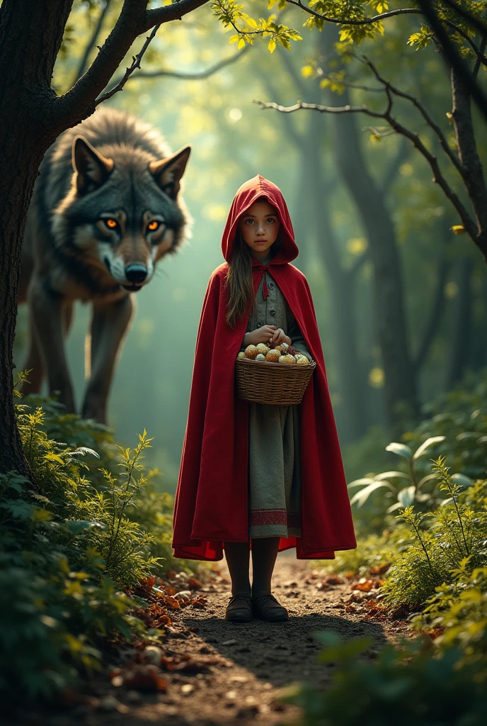 Do you have any images related to the amount of Little Red Riding Hood and the ferocious wolf?