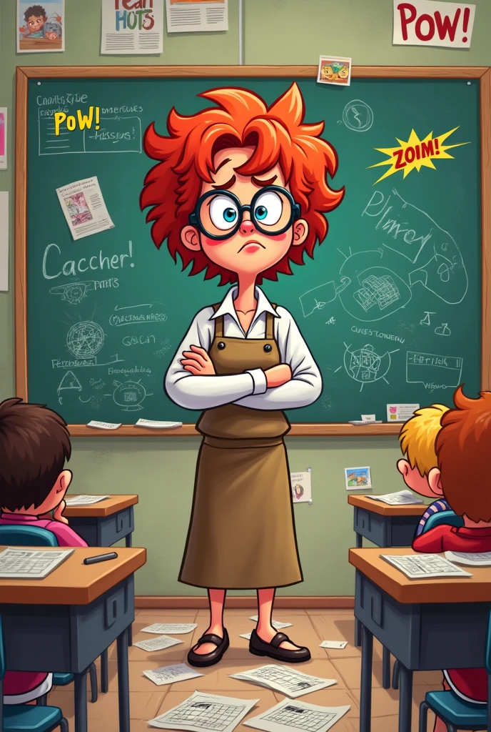 teacher cartoon mad