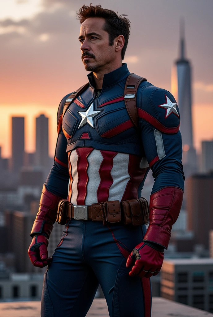 robert dawner junior, Captain America's clothes
