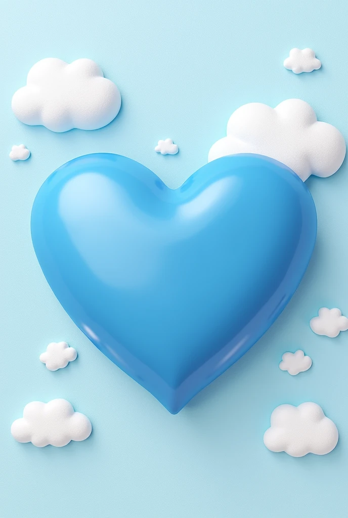 A ❤️ A blue wallpaper heart 