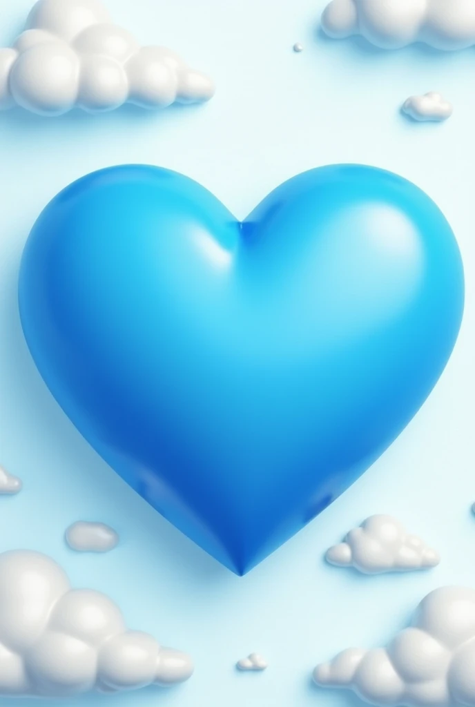 A ❤️ A blue wallpaper heart