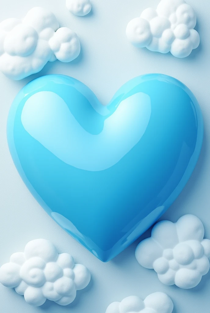 A ❤️ A blue wallpaper heart 