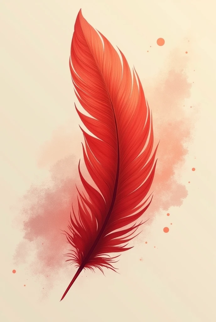 Red feather　Poster
