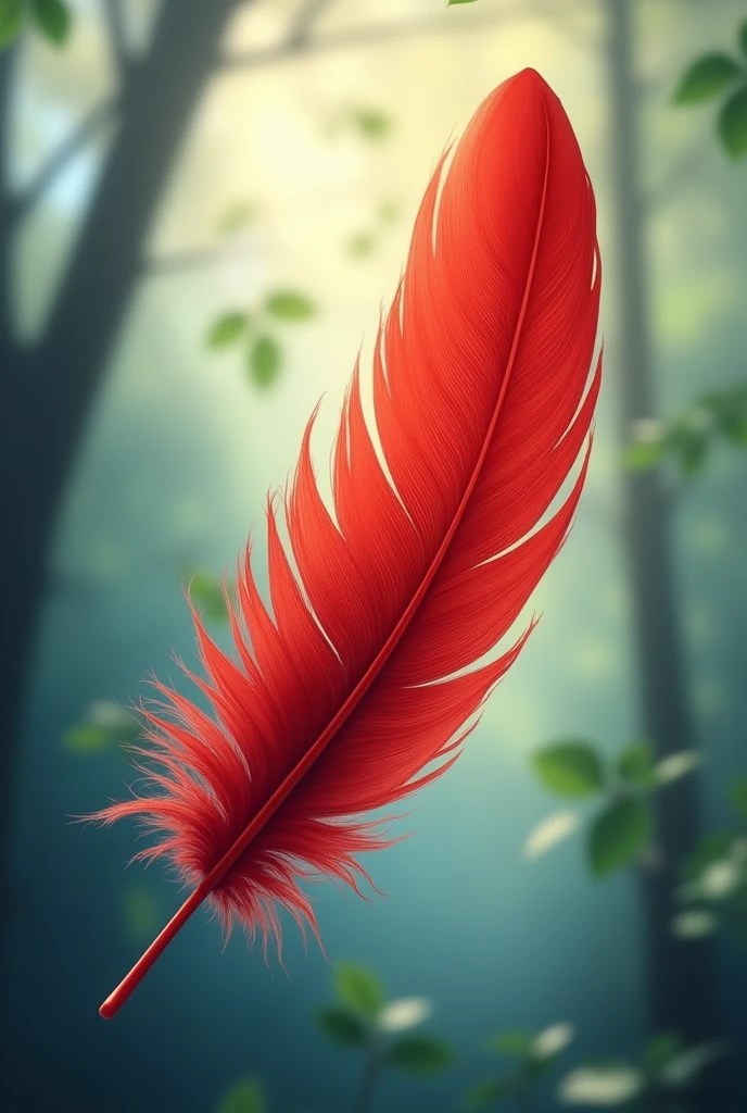 Red feather　Poster　paints

