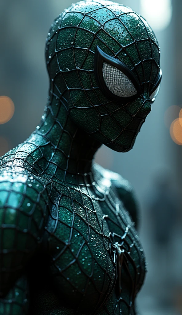 (masterpiece, photorealistic, raw, :1.4), (extremely complex:1.2), close-up, cinematic light, side lighting, ultra high resolution, best shadow, RAW, upper body, Kraken Spider-Man
