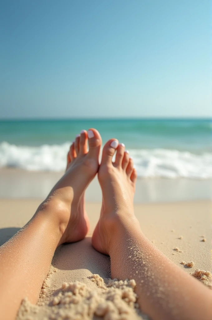 Bare women's feet