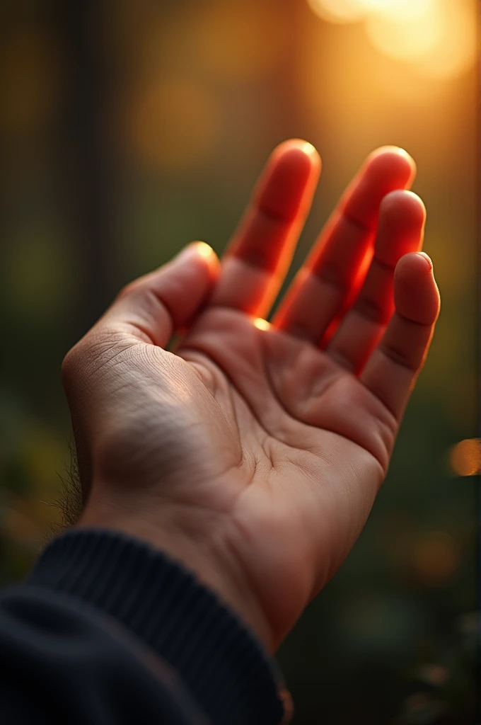 Man's palm,beautiful,Masterpiece,virtual,warm tone,Only part