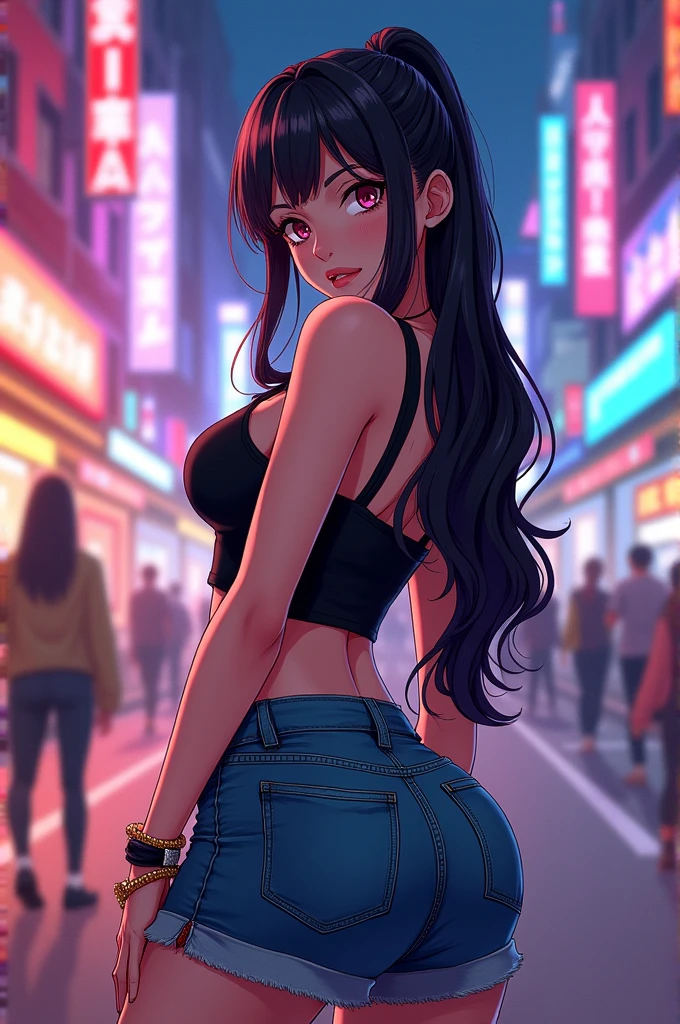 Anime girl with big tits an big booty