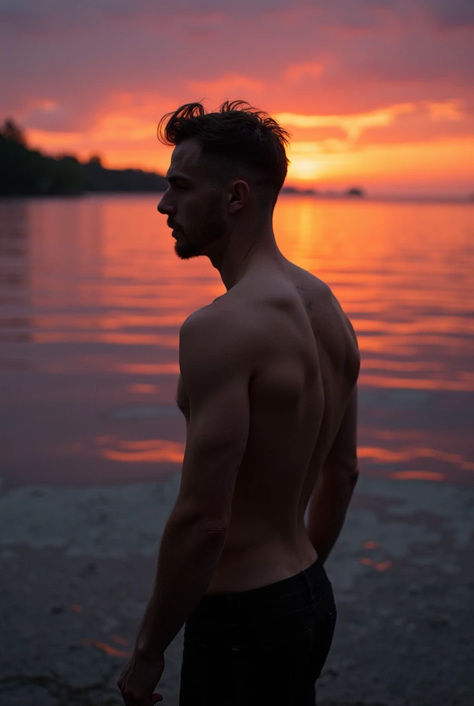 A naked man with his penis
