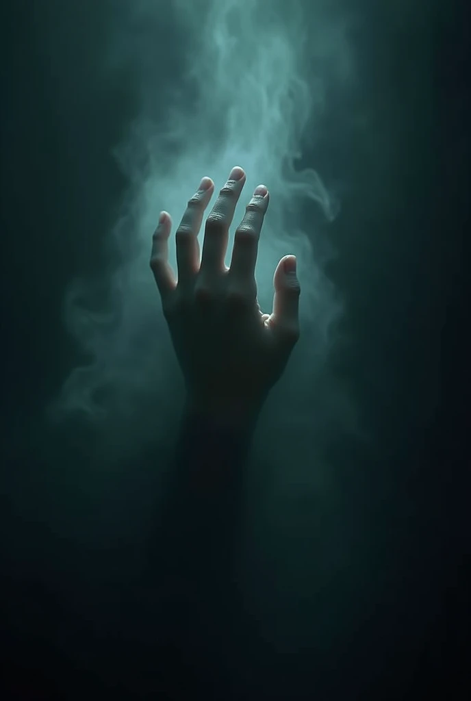 (Thriller movie poster):ethereal hand、bony, thin fingers、Translucent skin、ghostly mist、Dark Shadows、Dramatic lighting(Best quality,4K、8k,high resolution,masterpiece:1.2)、Ultra Detail(realism、Photorealism、Photorealistic feel:1.37)、Dark Fantasy、fear_Movie_、Dramatic shadows、Melancholic atmosphere