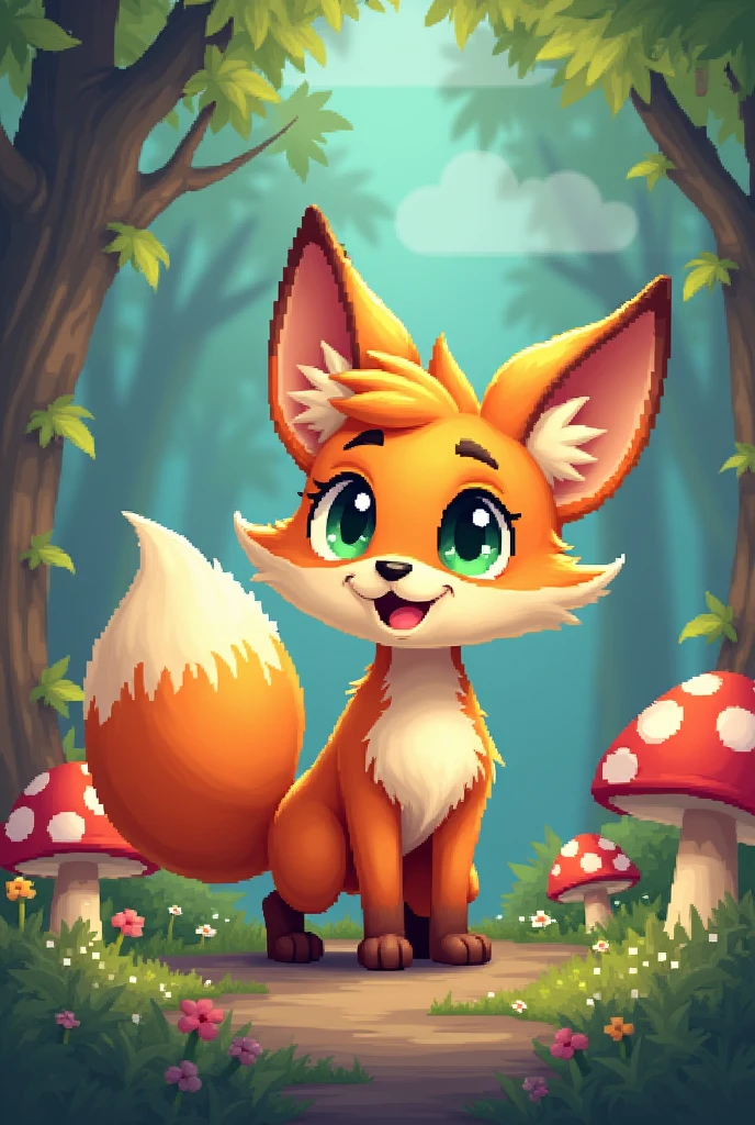 Furry in pixel art