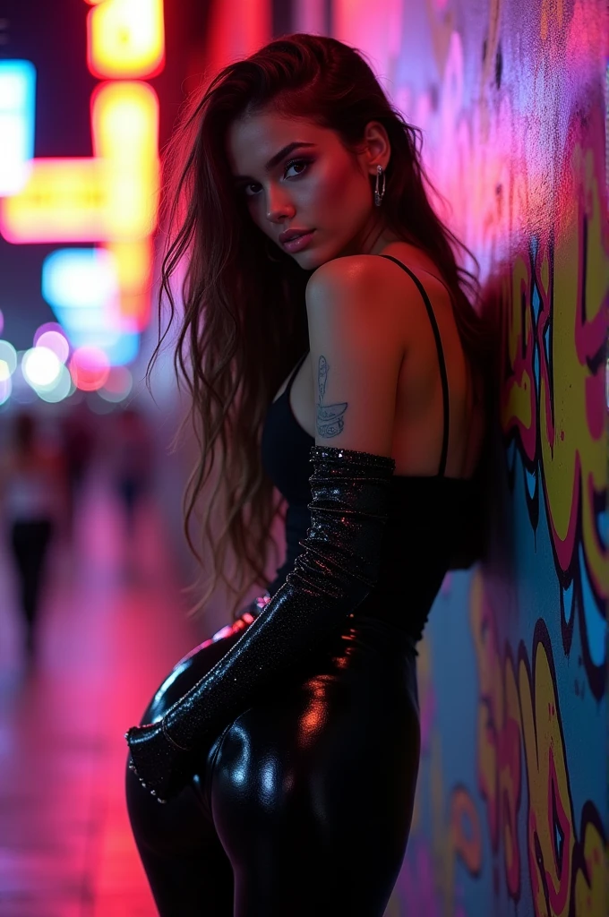 sexy girl in tight clothing 
