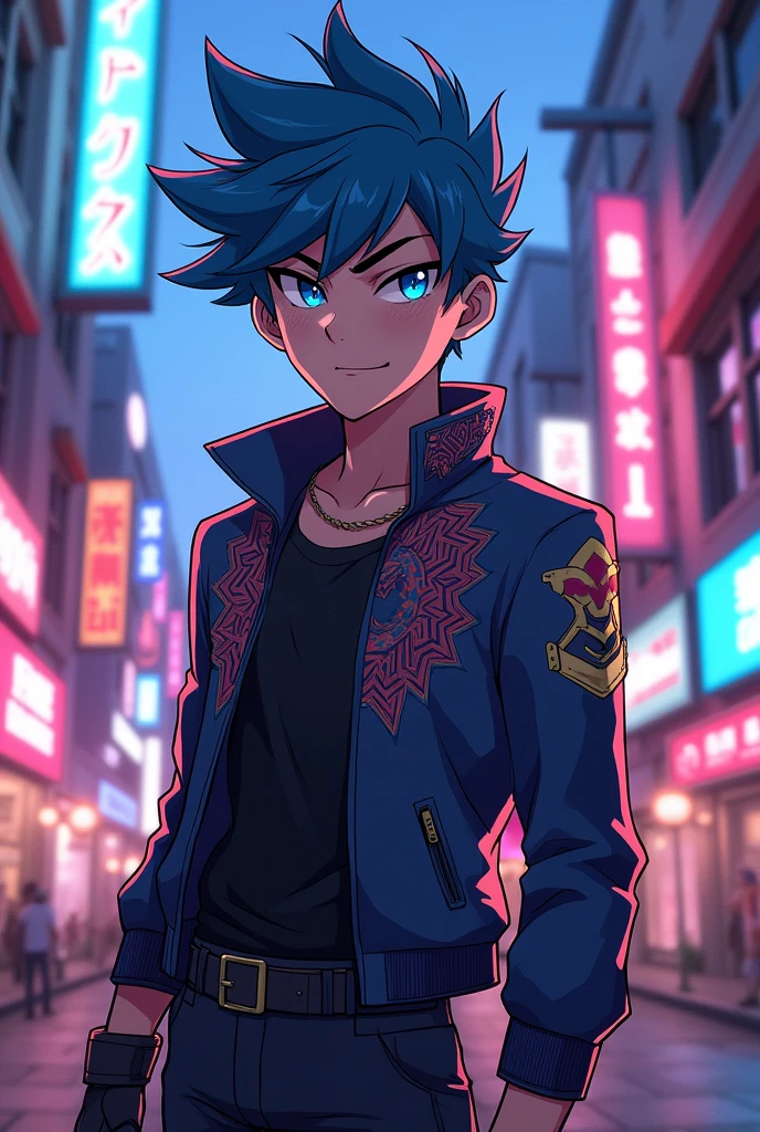 Young man
Anime style