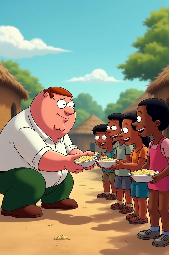 peter griffin feeding starving african kids