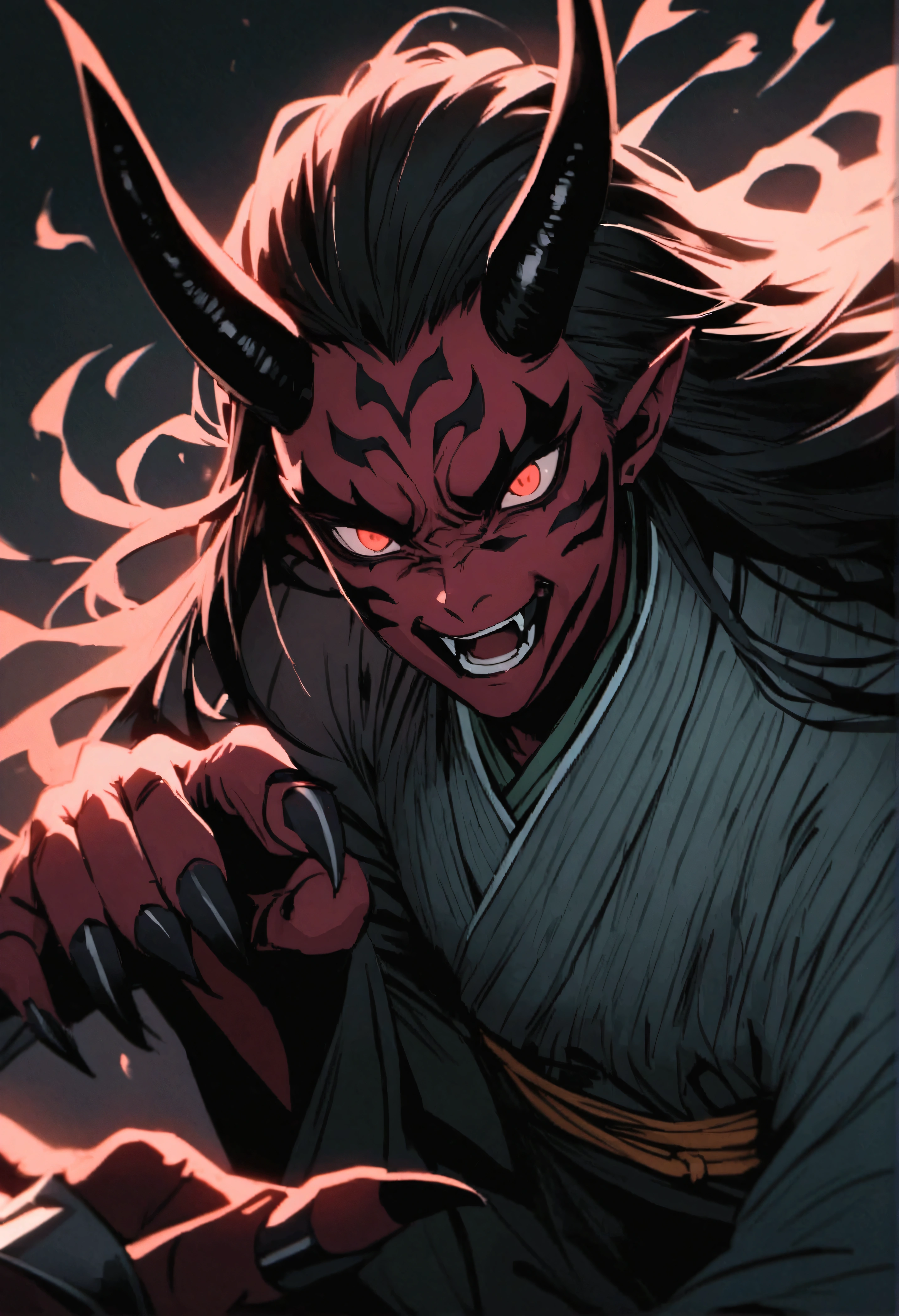 Demon with red skin\(Demon slayer\),