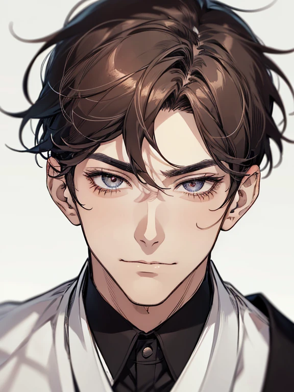 Ultra Detail,Haig Quality,sketch,1male,matured male,Beautiful face,(black short hair),Handsome men,Pearl skin,White short sleeved shirt,drooping eyes,japanese high school,Dynamic Angle,Japan Anime,Whole body,face forward