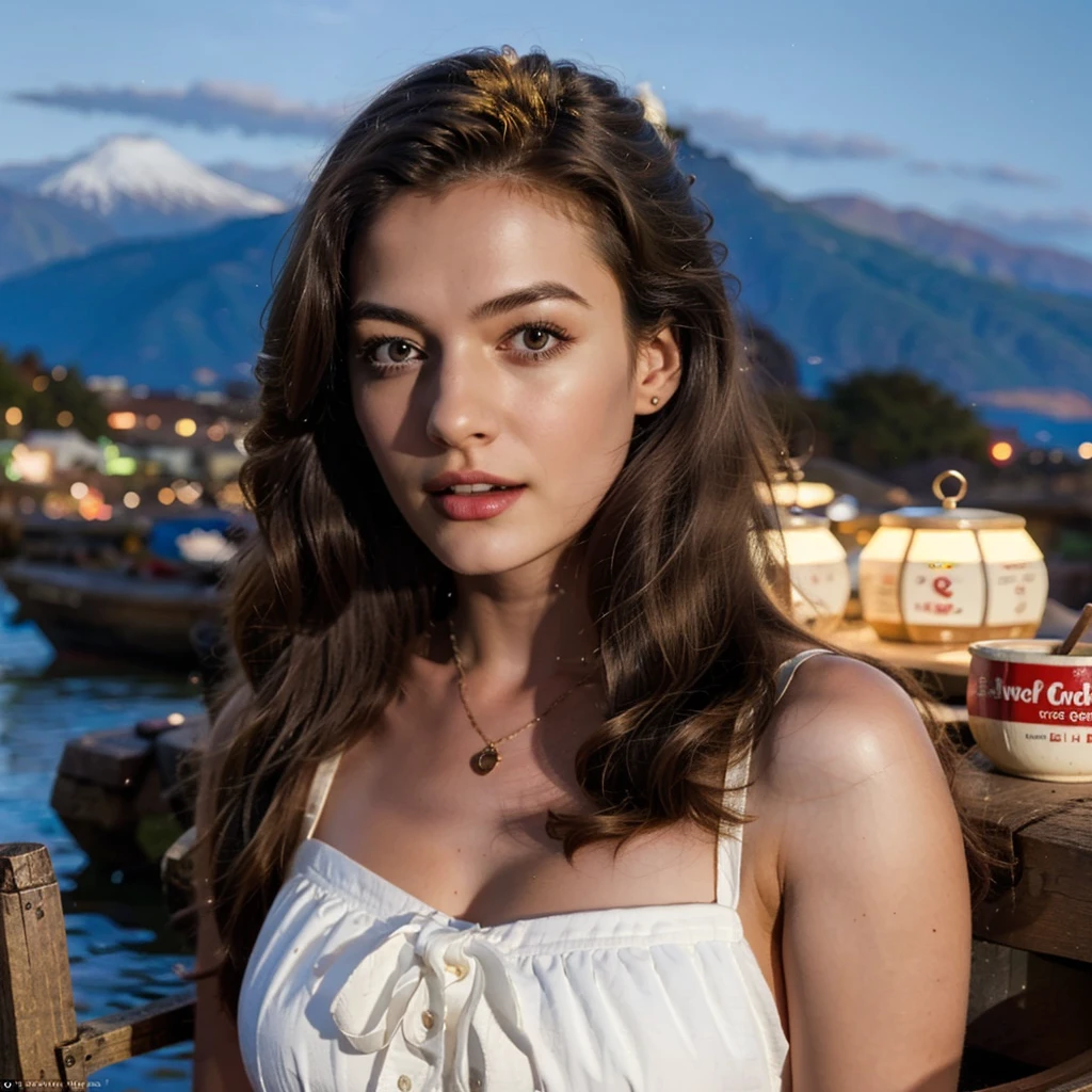 (Cinematic aesthetics:1.4) Realistic:2.0,photograph,Realistic,Real,一人のwoman,Japanese,woman,beautiful,cute,18-year-old,1 person,solo,Highest quality,High resolution,whole body,SLR,Blur the background,night,standing,Skin has a luster,Glossy skin,Light shines in,Shadow,White dress,double eyelid