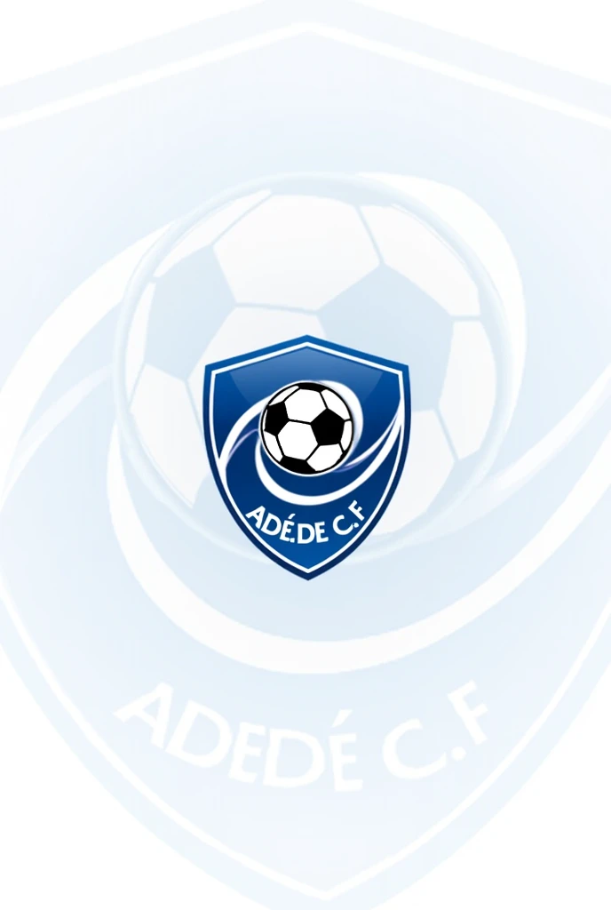 A Soccer Club Logo that's Name Is Adelde C.F with a Transparent Background very Transparent Background very Transparent Background