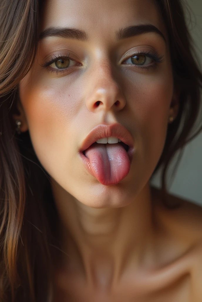 Woman Licking
