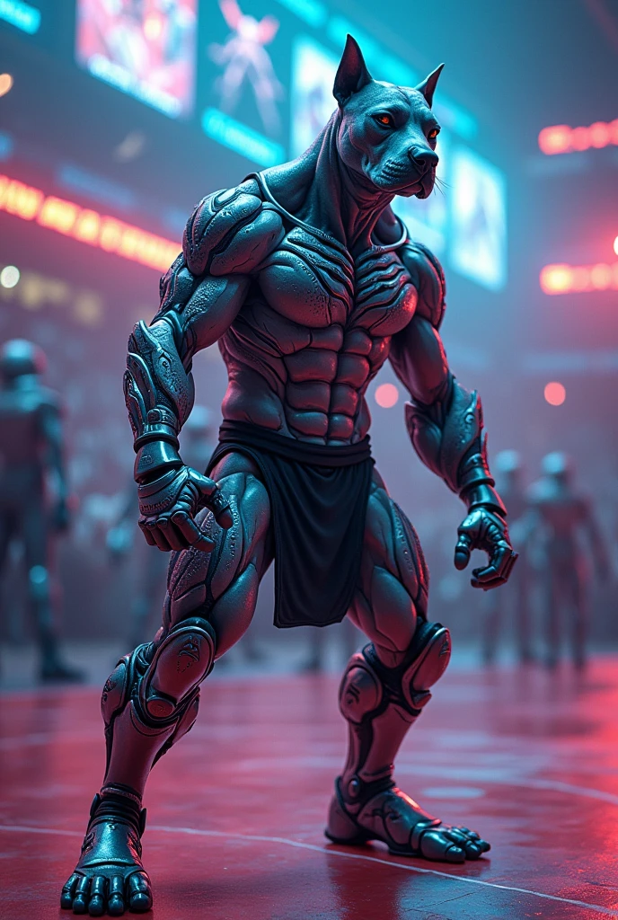 Technologically advanced extraterrestrial Jiu-Jitsu fighter Pitbull