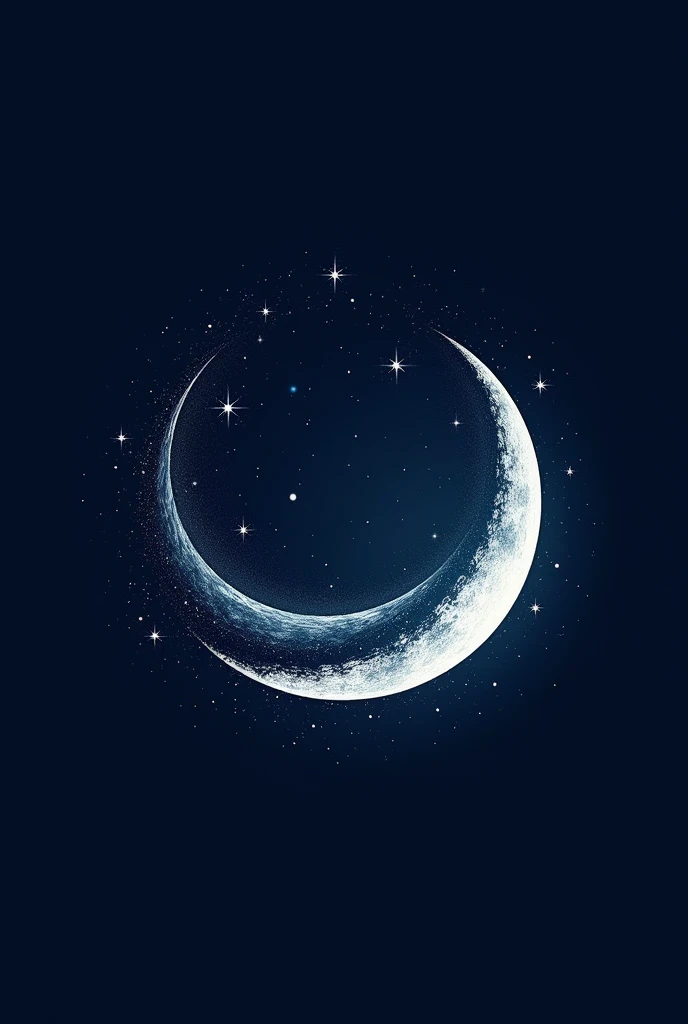 Generate a logo for a group that matches the name Upper Moons