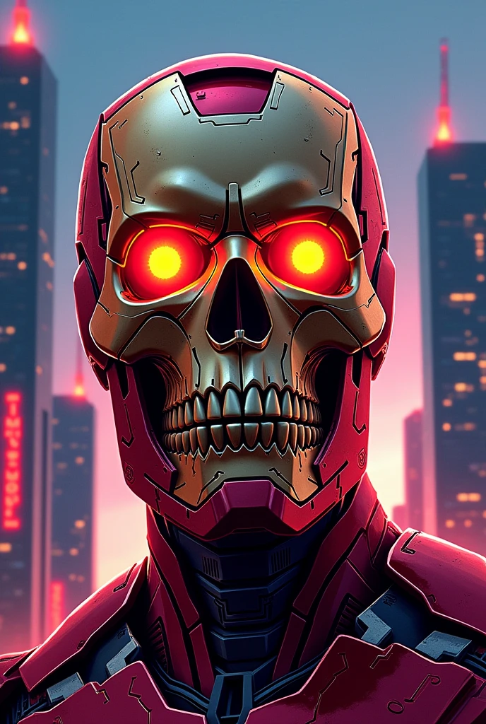 Calabera de Ironman vector