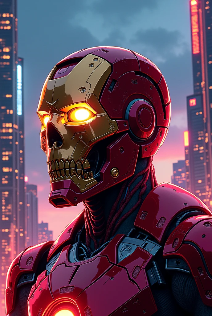Calabera de Ironman vector