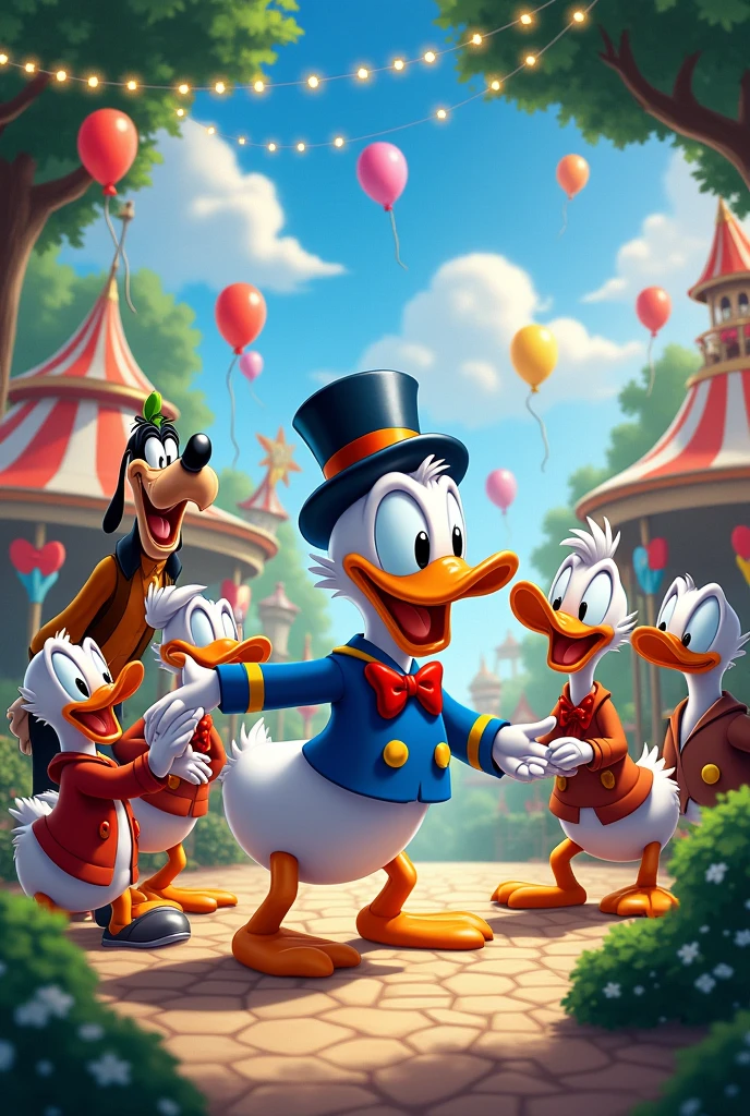 Disney characters, ducktales, goof, donald, mickey