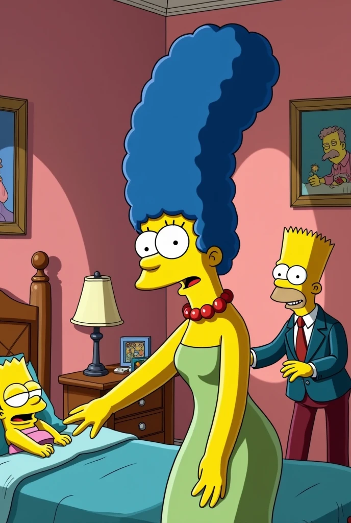 Marge Simpson sex in Ned Flanders' room