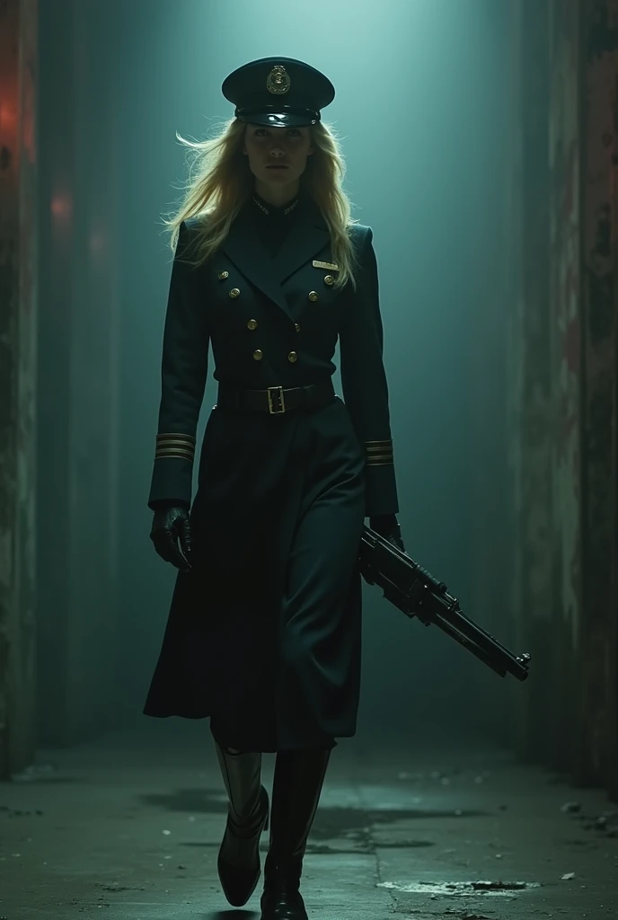 Can you dra
w this?, based on the story of 
Harris Bergeron 

Diana Moon Glampers, the Handicapper General, enters the stage with a shotgun.
She shoots and kills Harrison and the ballerina.