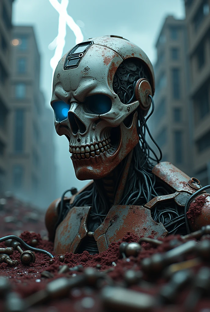 Zombie Iron Man Skull 