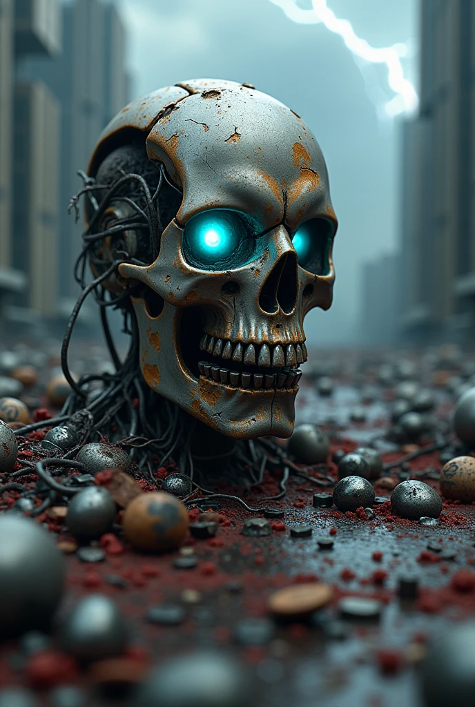 Zombie Iron Man Skull
