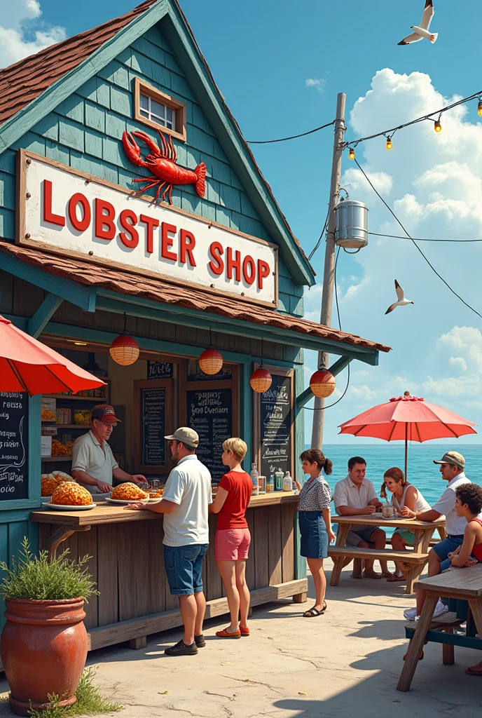 make a lobster shop